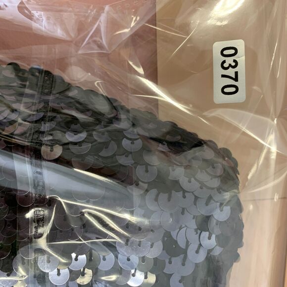 Womens Vintage Alyce Designs Sequined V-neck Top Midnight Black Size 22 - Picture 9 of 9